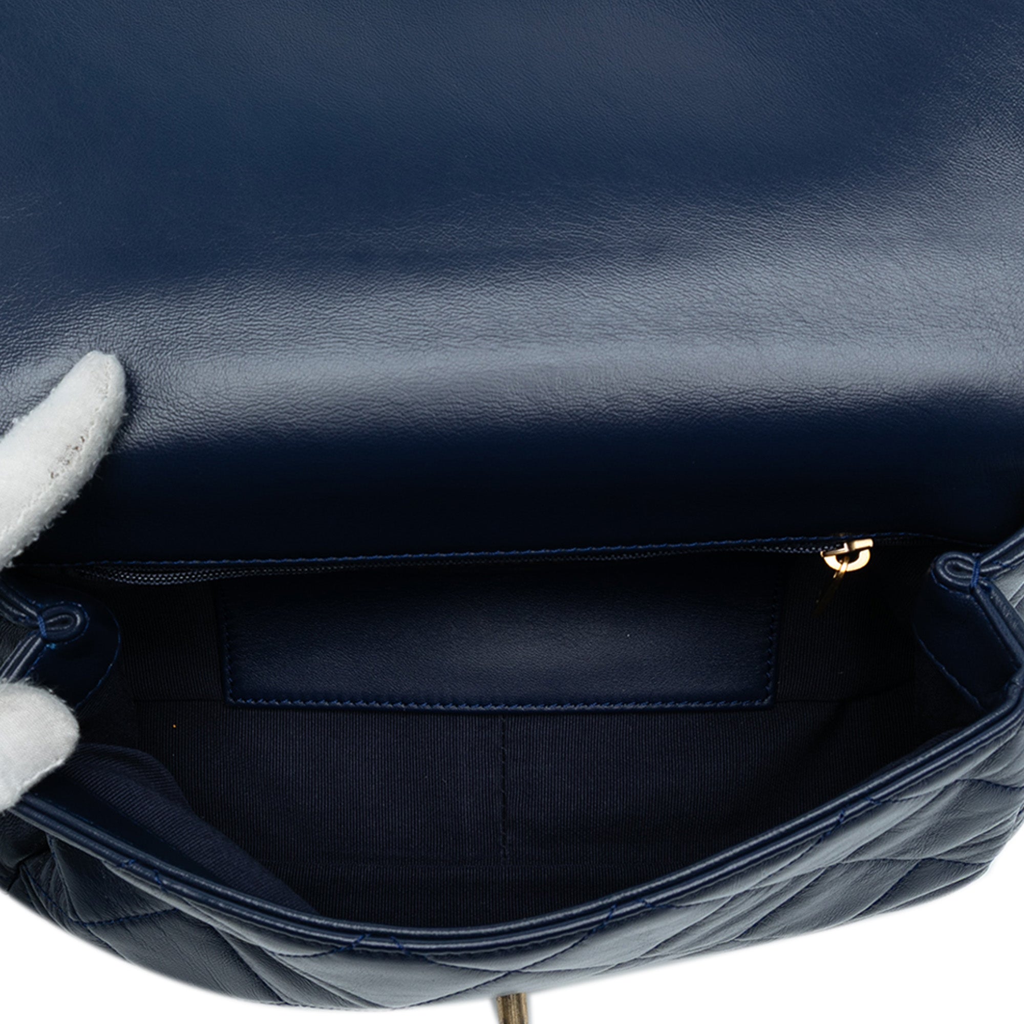 CC Quilted Lambskin Coin Chain Flap