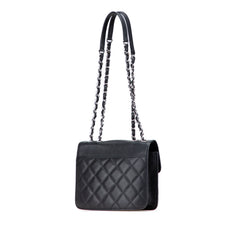 Small Quilted Goatskin CC Box Flap