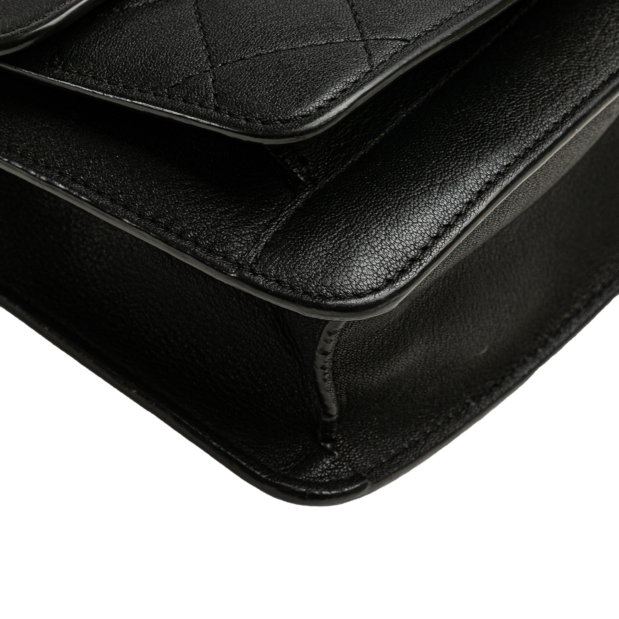 Small Quilted Goatskin CC Box Flap