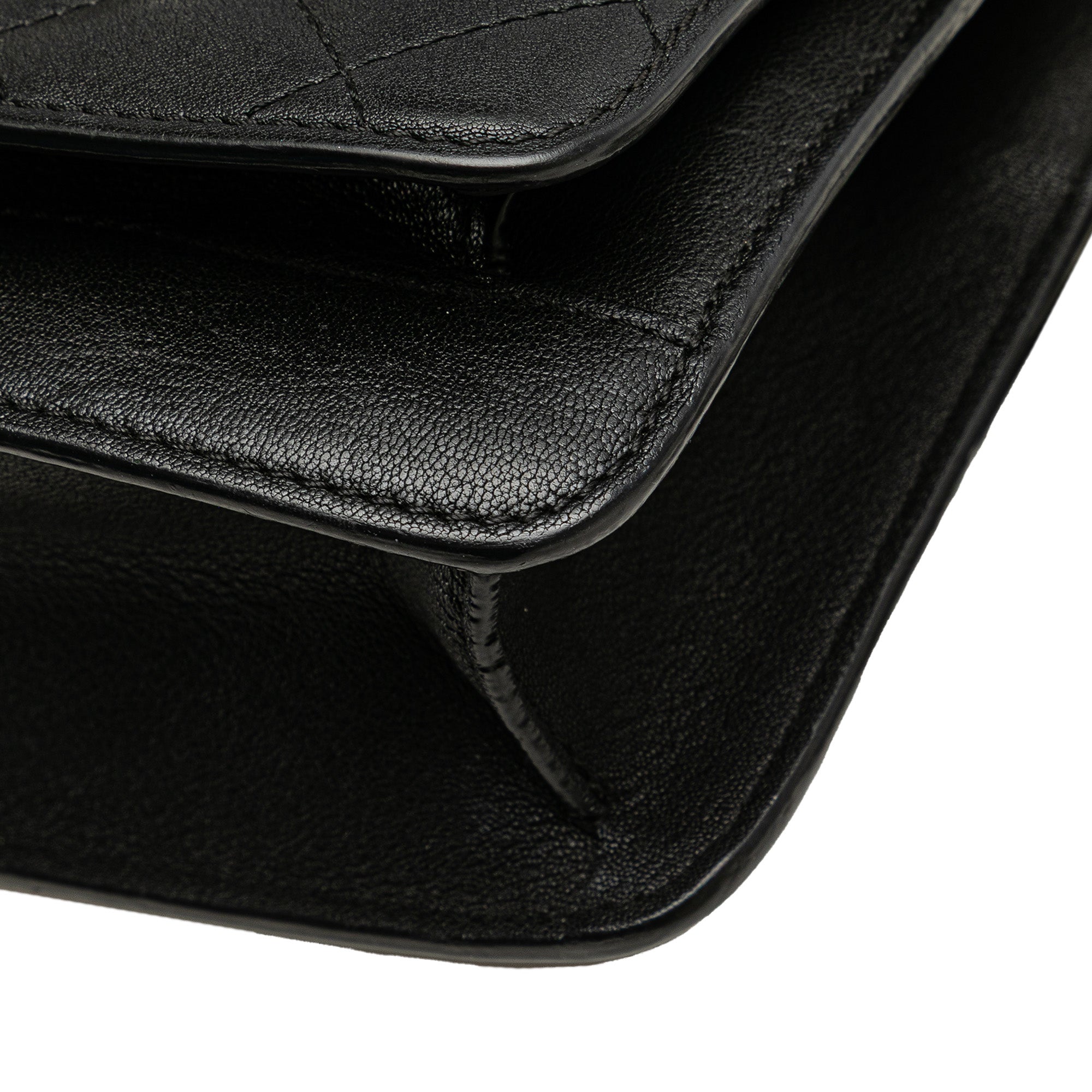 Small Quilted Goatskin CC Box Flap