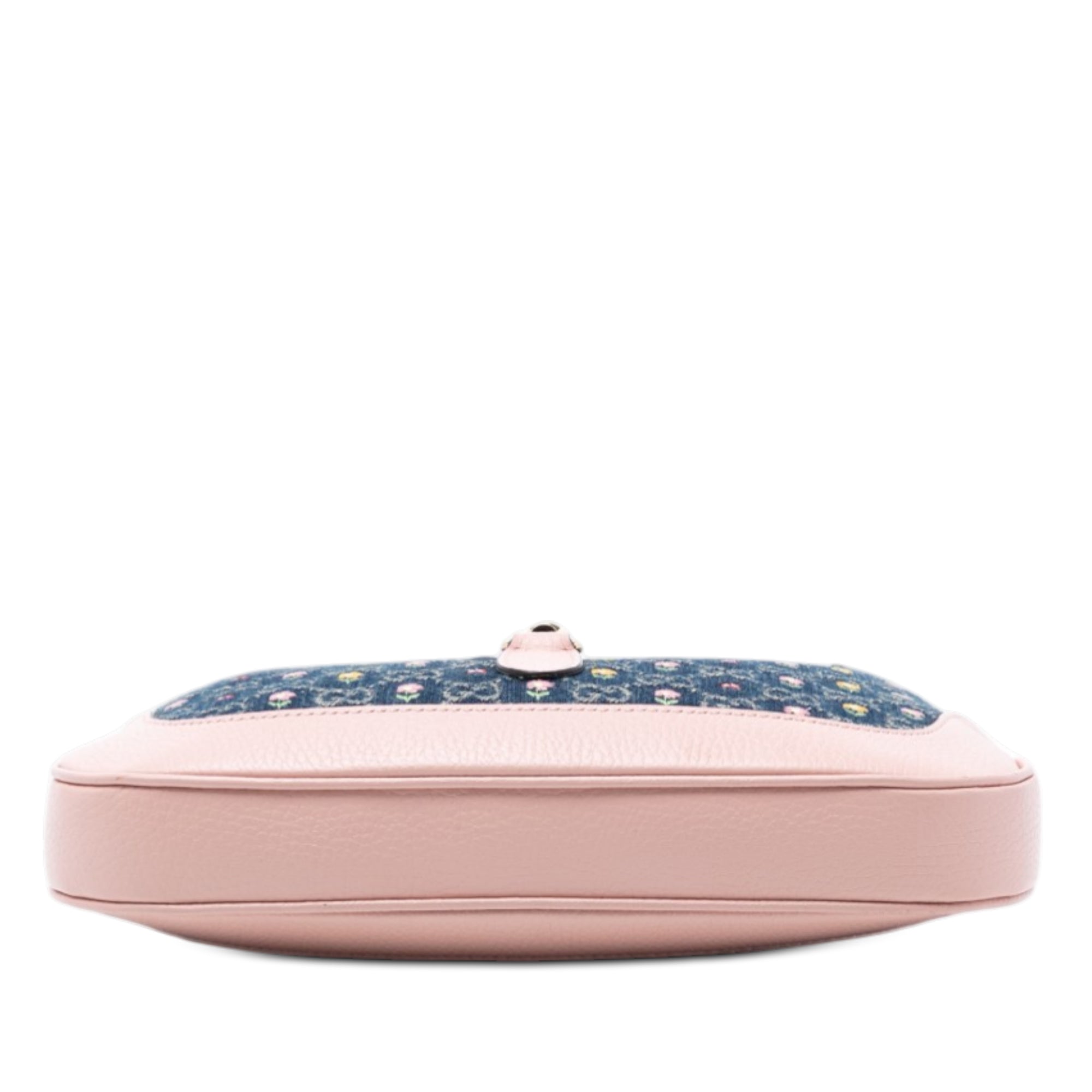 Limited Edition Small GG Denim Embroidered Floral Jackie 1961 Crossbody