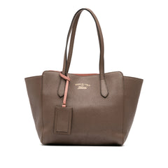 Small Leather Swing Tote