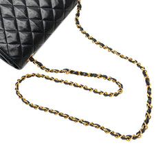 CC Quilted Lambskin Round Flap