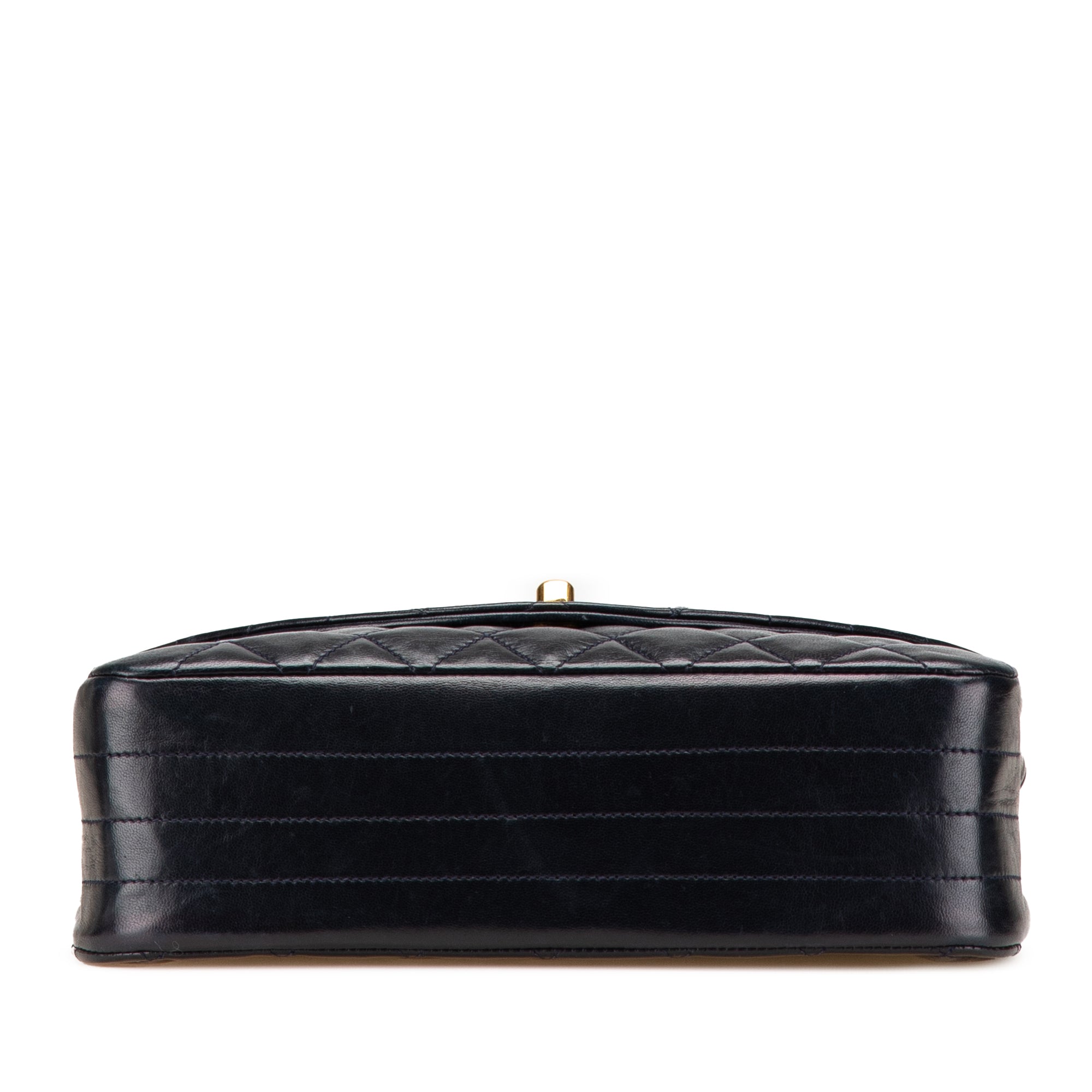 CC Quilted Lambskin Round Flap