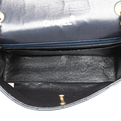 CC Quilted Lambskin Round Flap