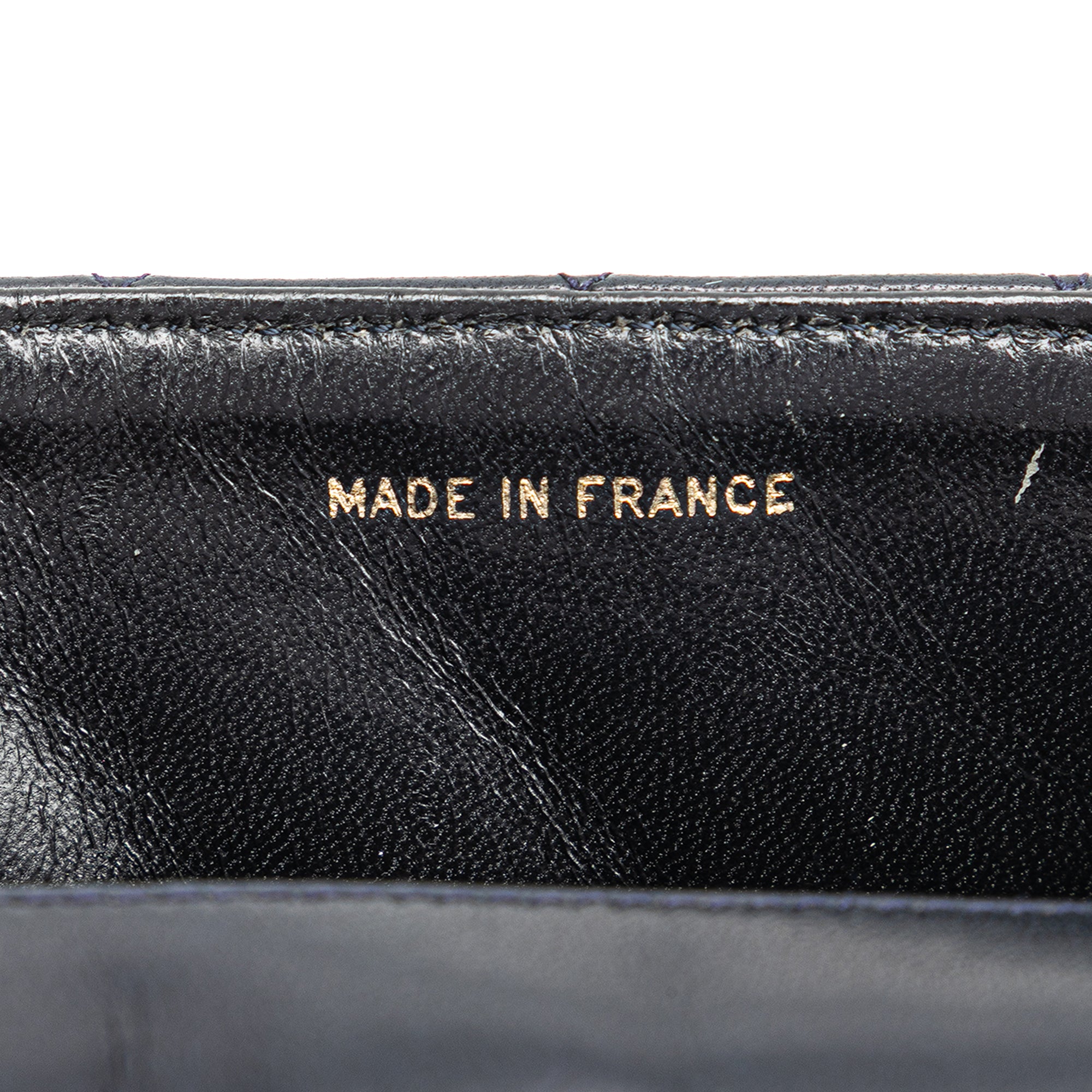 CC Quilted Lambskin Round Flap