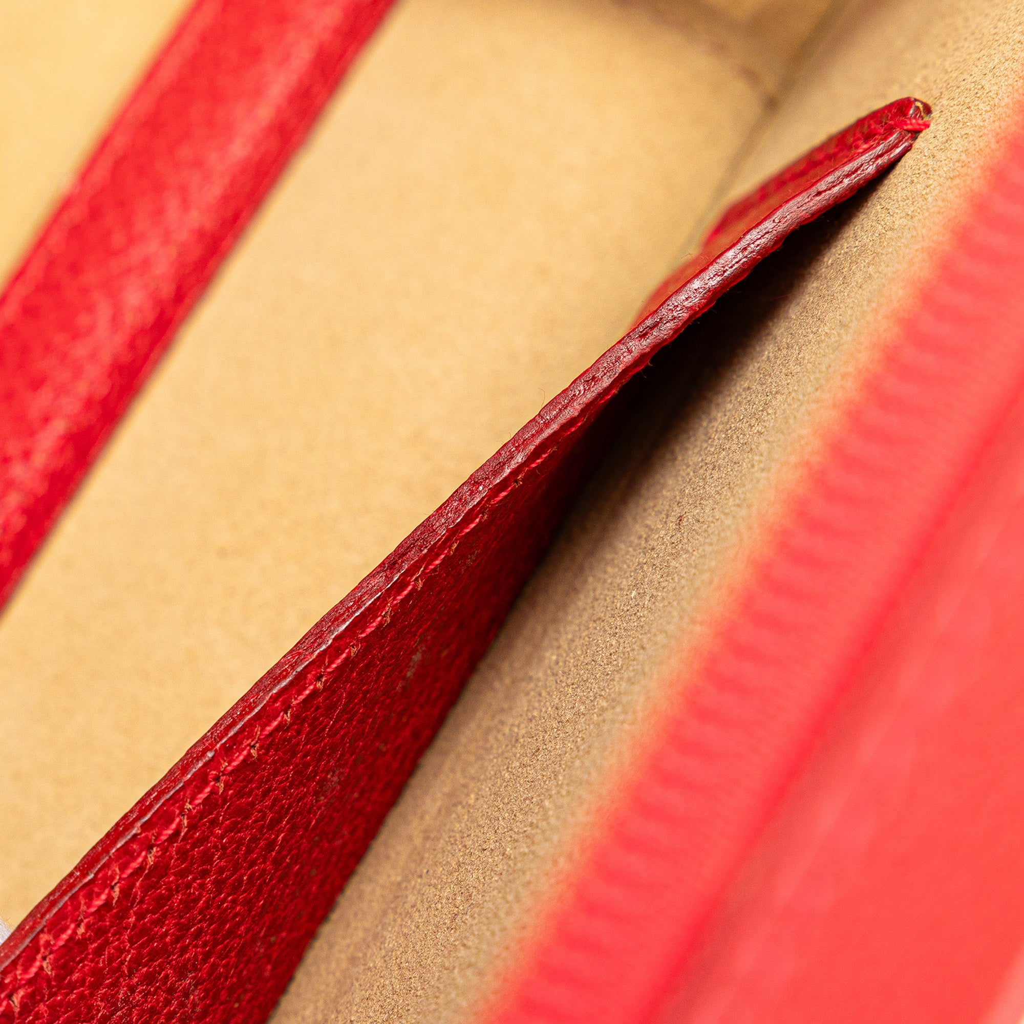 Leather Bamboo Vanity Bag