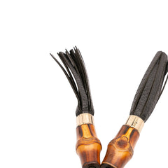 Calfskin Bamboo Tassel Clutch