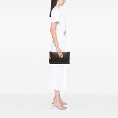 Calfskin Bamboo Tassel Clutch
