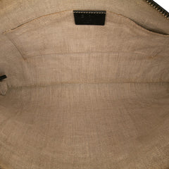Calfskin Bamboo Tassel Clutch