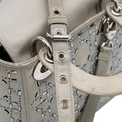 Mini Satin Cannage Strass Crystal Embellished Lady Dior