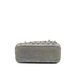 Mini Satin Cannage Strass Crystal Embellished Lady Dior
