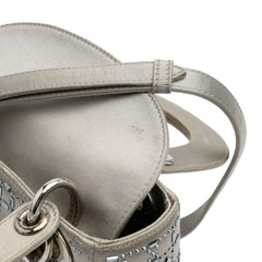Mini Satin Cannage Strass Crystal Embellished Lady Dior