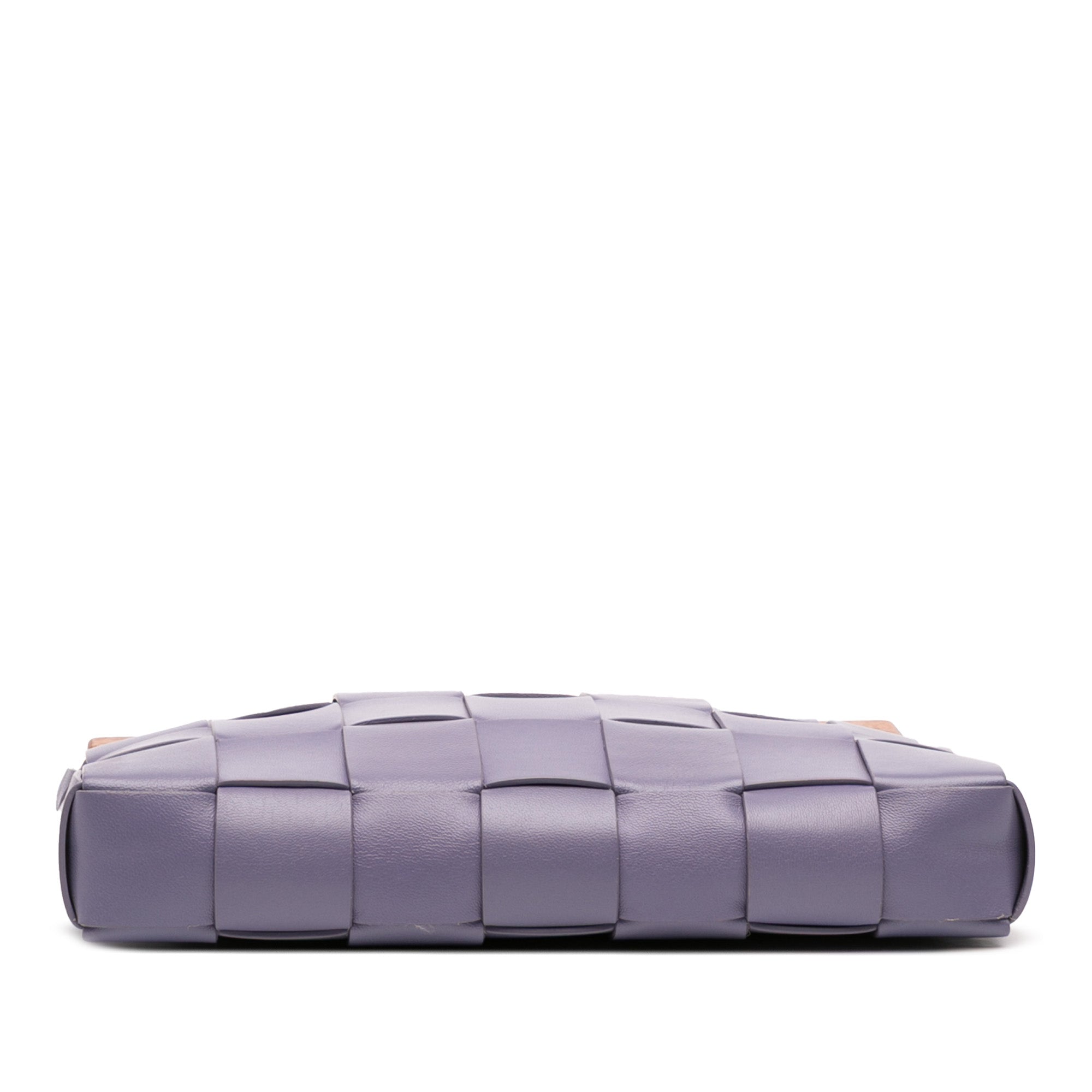 Lambskin Maxi Intrecciato The Snap Clutch
