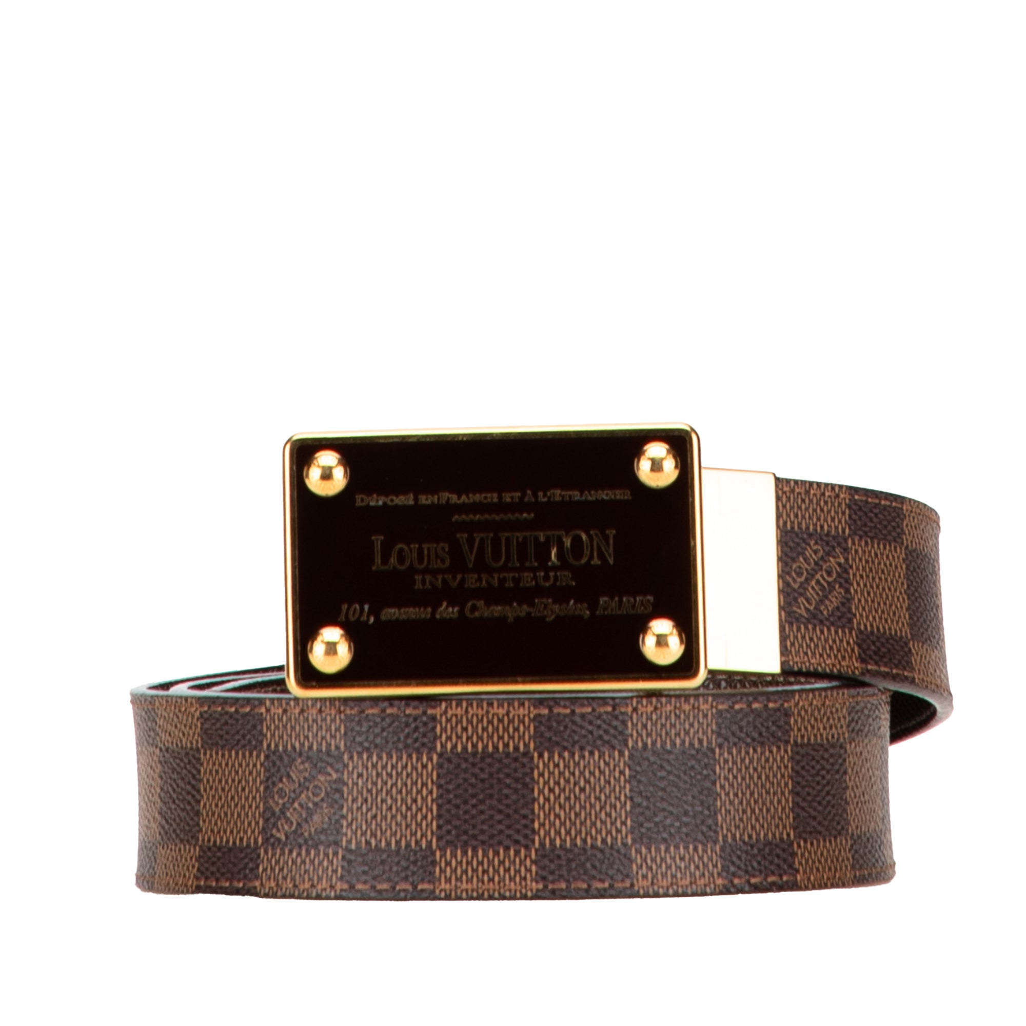 Damier Ebene Inventeur Reversible Belt