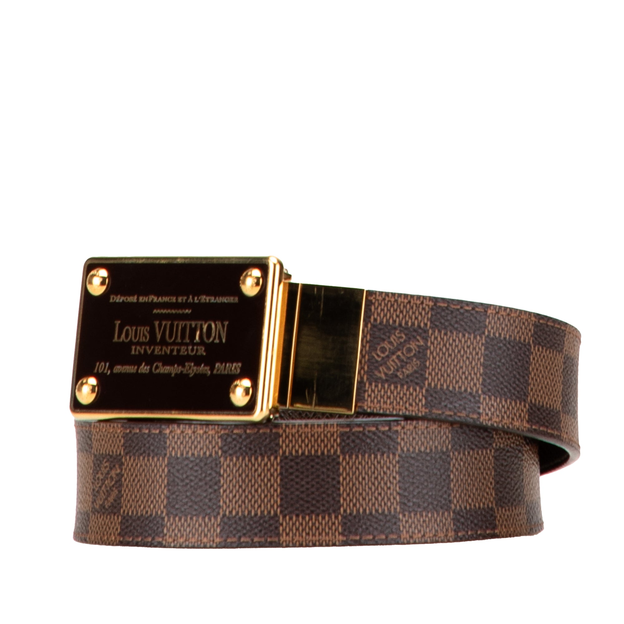 Damier Ebene Inventeur Reversible Belt