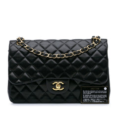 Jumbo Classic Lambskin Double Flap