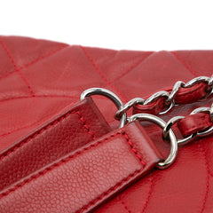 Quilted Caviar Expandable Zip Tote