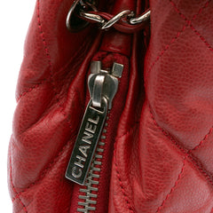 Quilted Caviar Expandable Zip Around Tote
