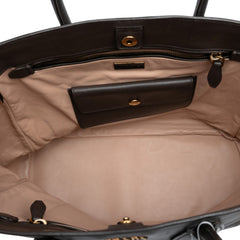 Large City Calf Double Handle Shopping Tote