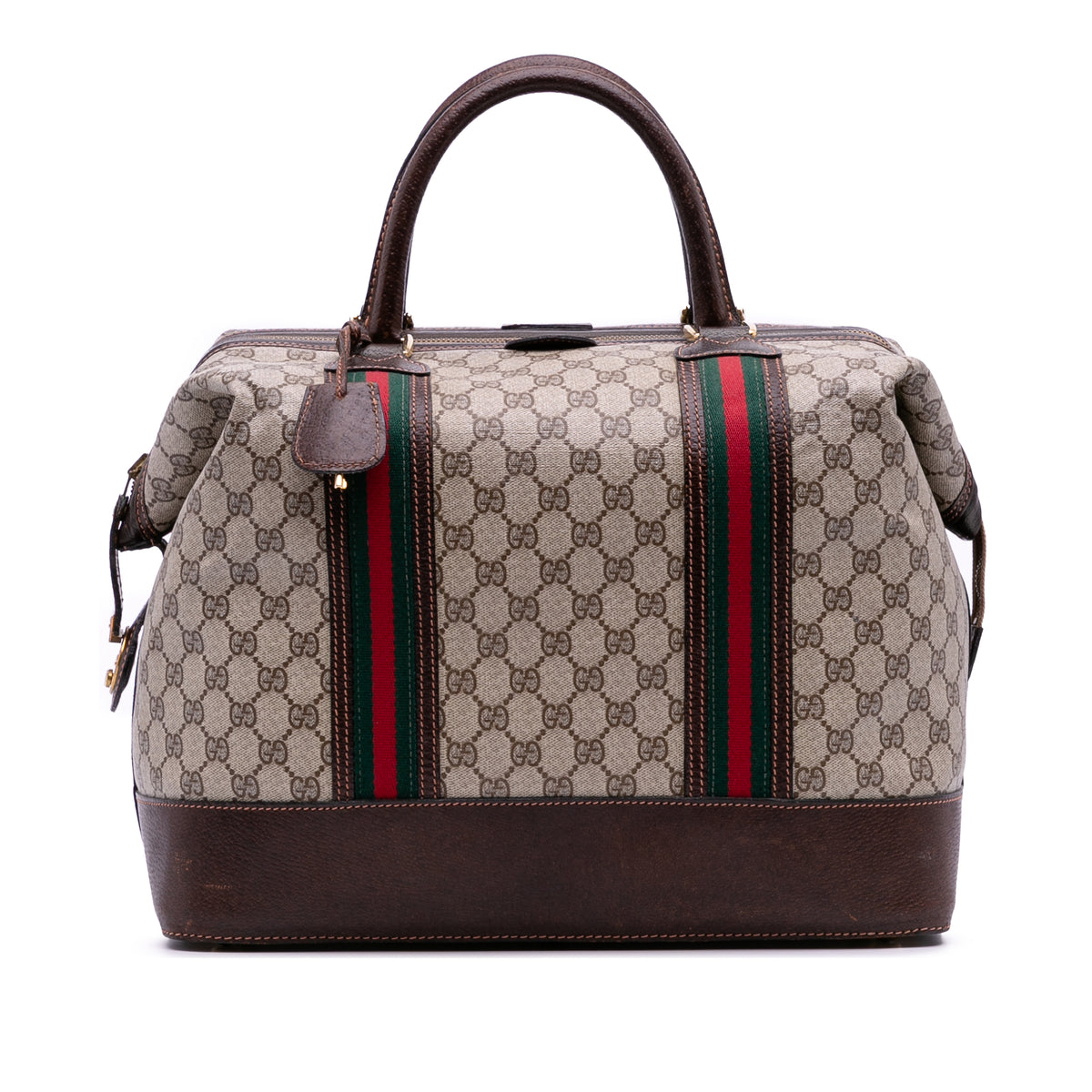 GG Supreme Web Duffle Bag