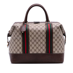 GG Supreme Web Duffle Bag