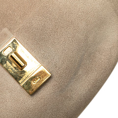 Small Suede and Calfskin Drew Crossbody