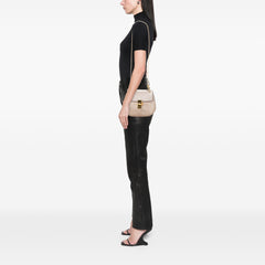 Small Suede and Calfskin Drew Crossbody