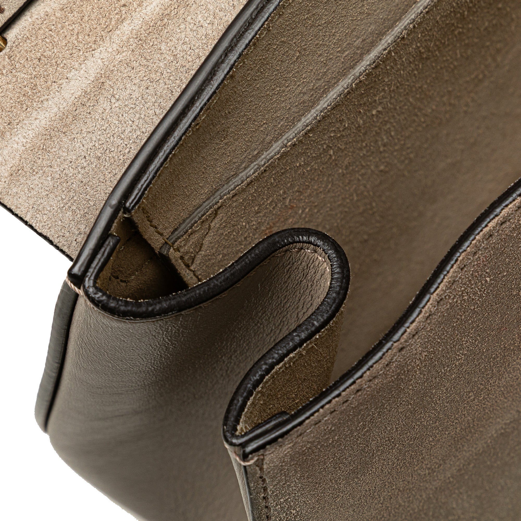 Small Suede and Calfskin Drew Crossbody