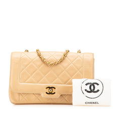 Medium Lambskin Diana Full Flap