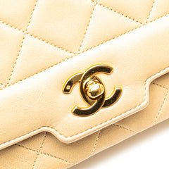 Medium Lambskin Diana Full Flap