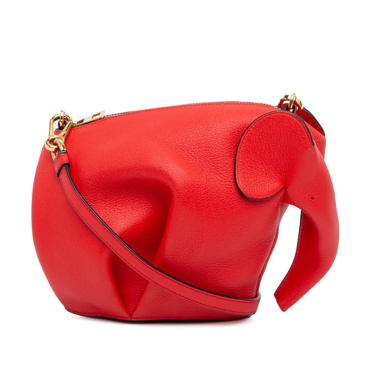 Mini Leather Elephant Crossbody