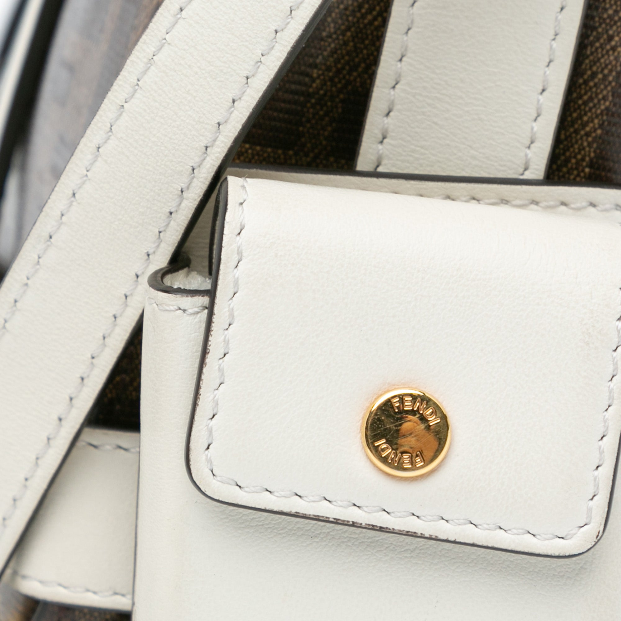 Zucca Glazed Fabric Cage Baguette Satchel