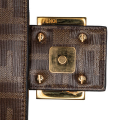 Zucca Glazed Fabric Cage Baguette Satchel