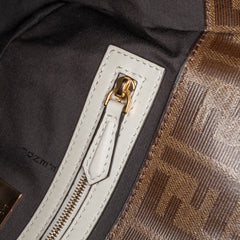 Zucca Glazed Fabric Cage Baguette Satchel