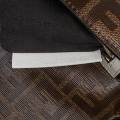 Zucca Glazed Fabric Cage Baguette Satchel