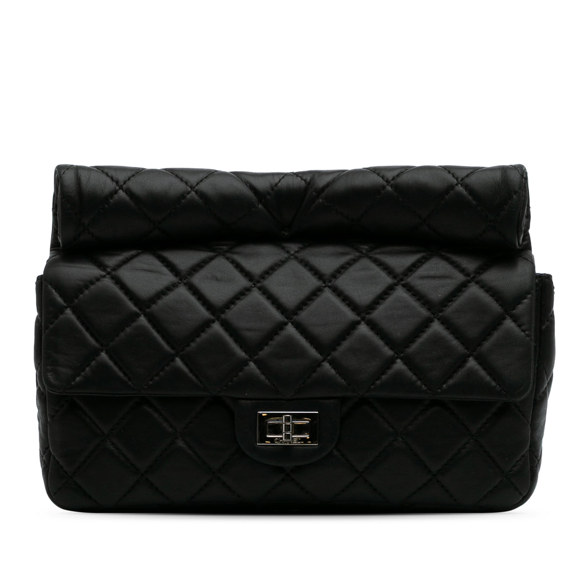 Reissue 2.55 Metallic Lambskin Roll Clutch