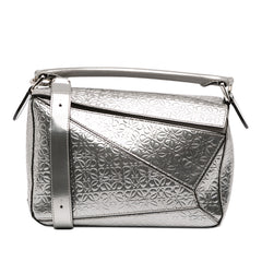 Small Anagram Embossed Patent Puzzle Satchel