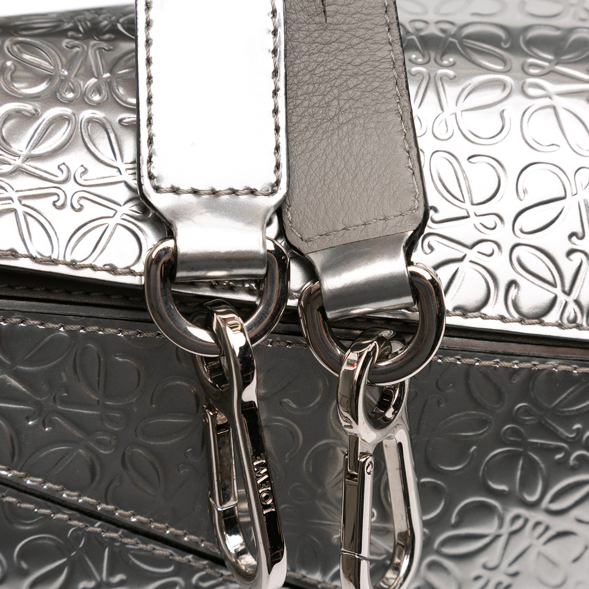 Small Anagram Embossed Patent Puzzle Satchel
