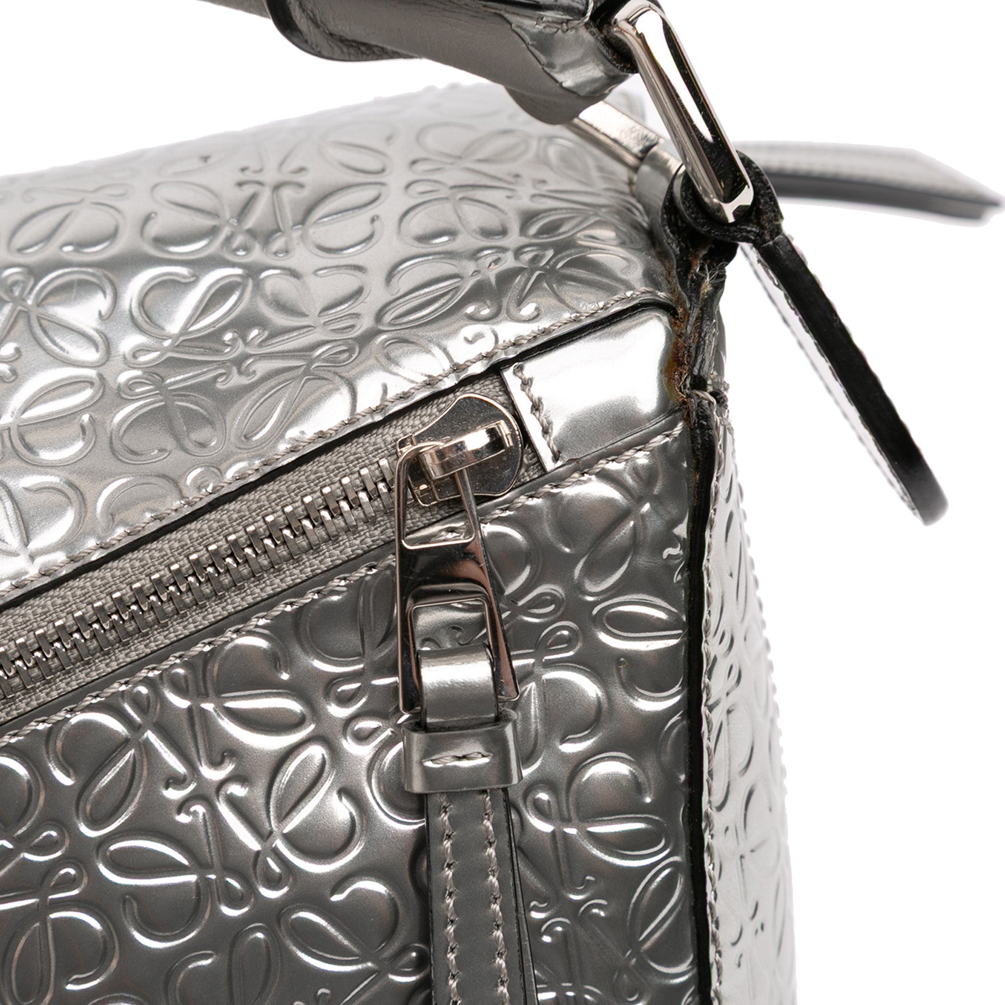 Small Anagram Embossed Patent Puzzle Satchel