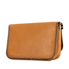 Leather Anagram Clutch