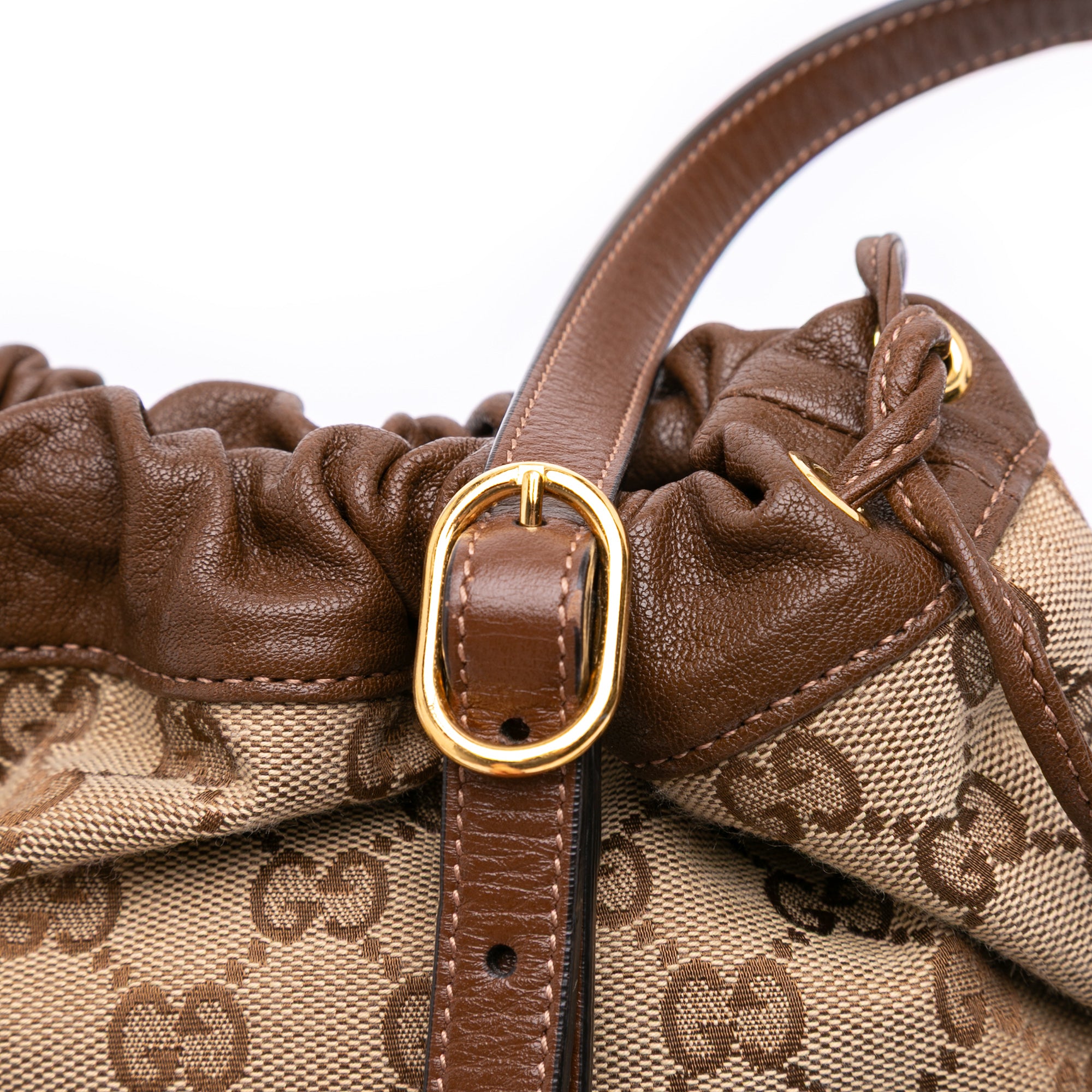 GG Canvas Horsebit 1955 Bucket Bag