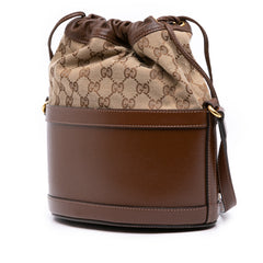 GG Canvas Horsebit 1955 Bucket Bag