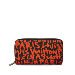 X Stephen Sprouse Monogram Graffiti Zippy Wallet