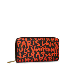 X Stephen Sprouse Monogram Graffiti Zippy Wallet