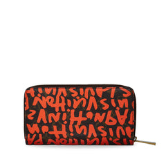 X Stephen Sprouse Monogram Graffiti Zippy Wallet