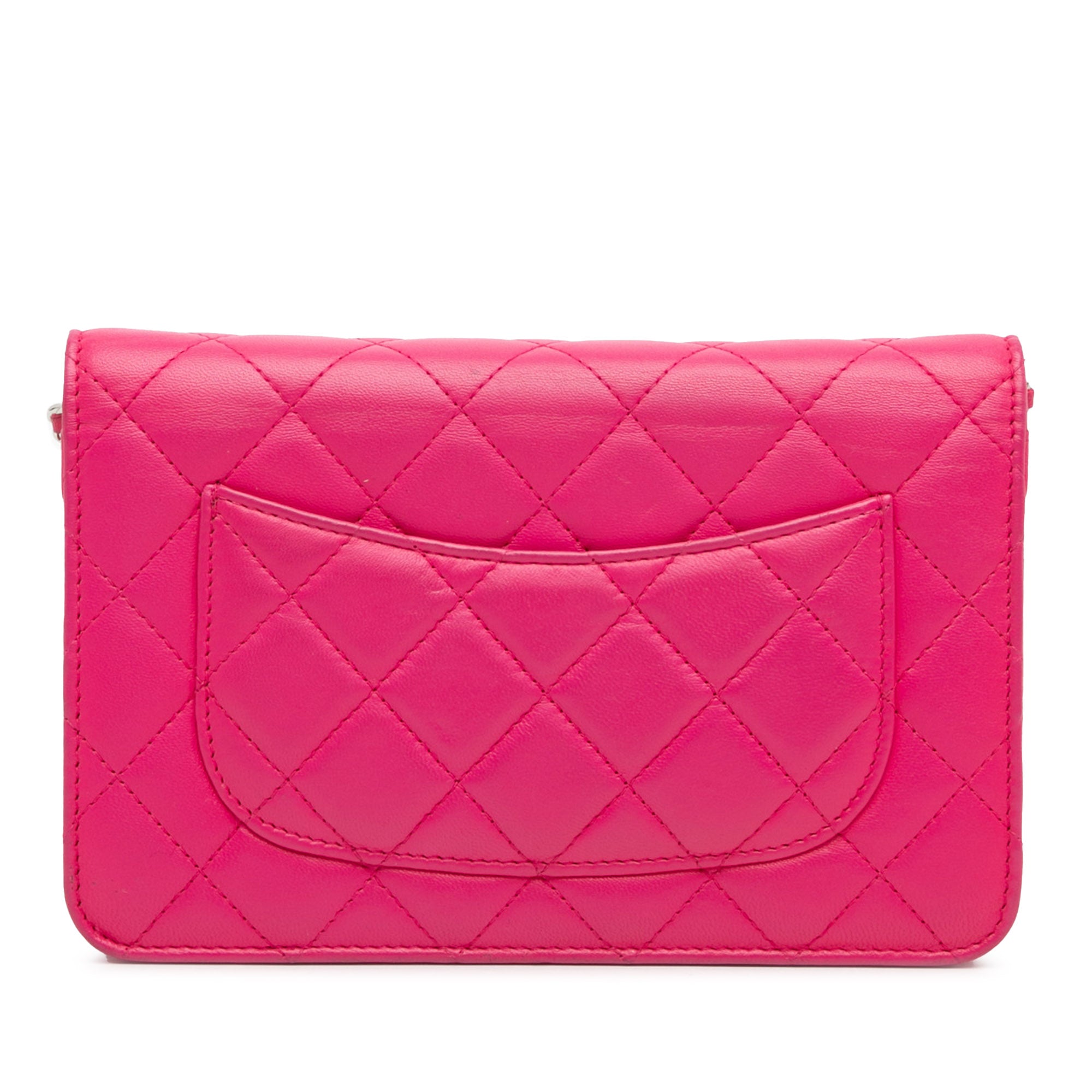 CC Quilted Lambskin Wallet On Chain_3