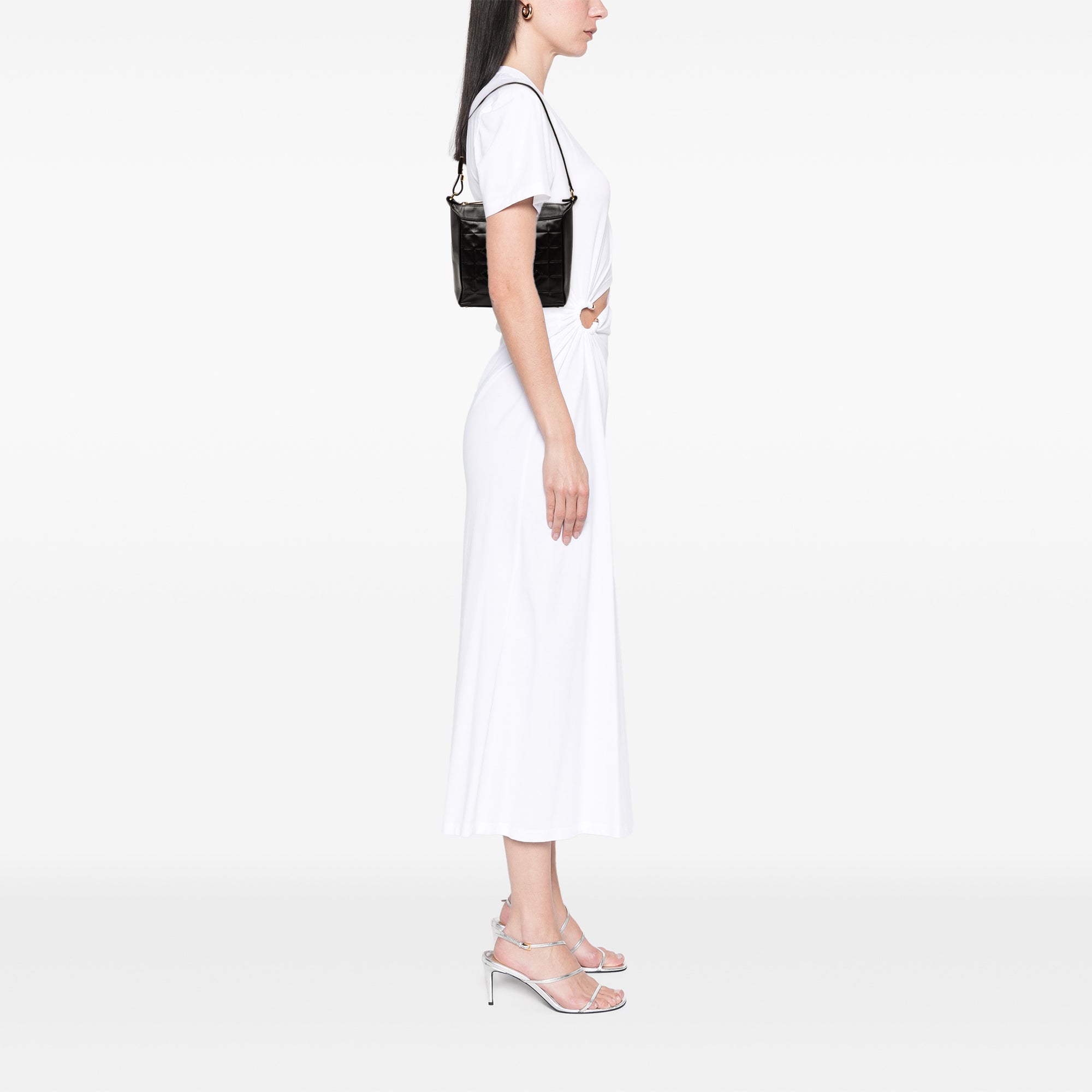 CC Chocolate Bar Lambskin Shoulder Bag