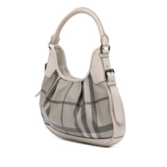 Smoked Check Coated Canvas Brooklyn Hobo