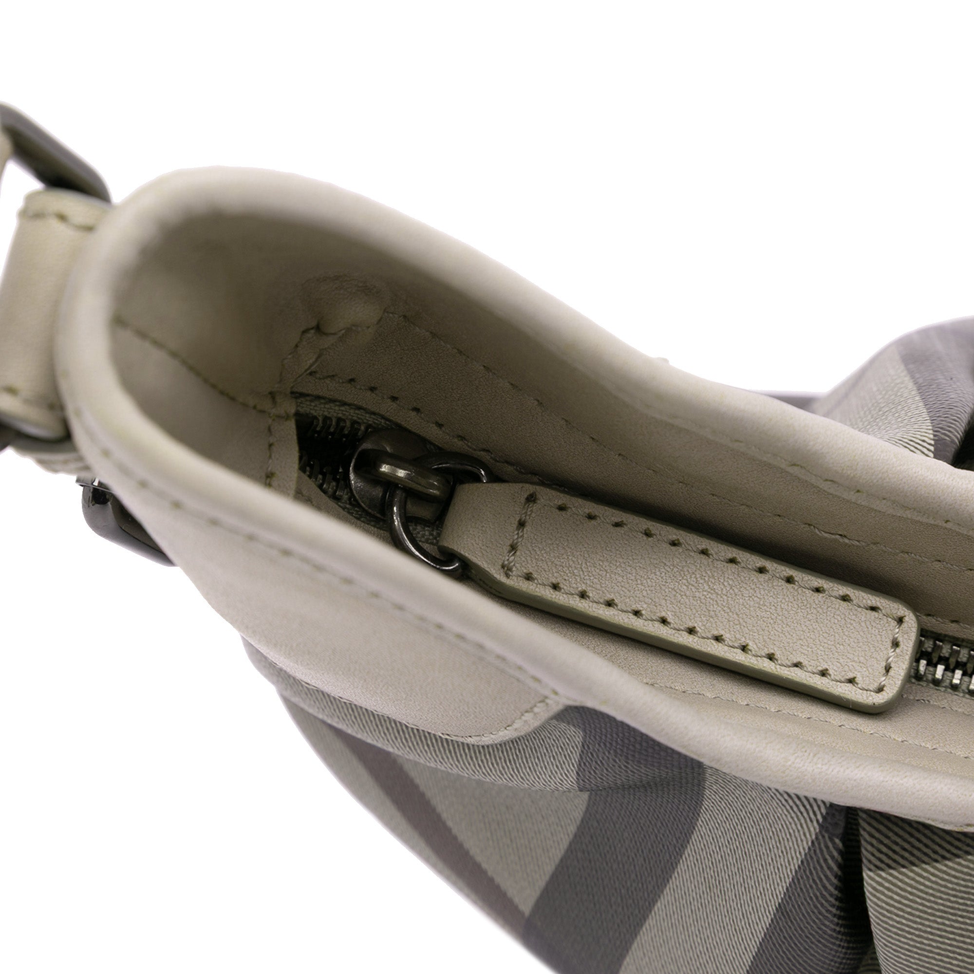 Smoked Check Coated Canvas Brooklyn Hobo